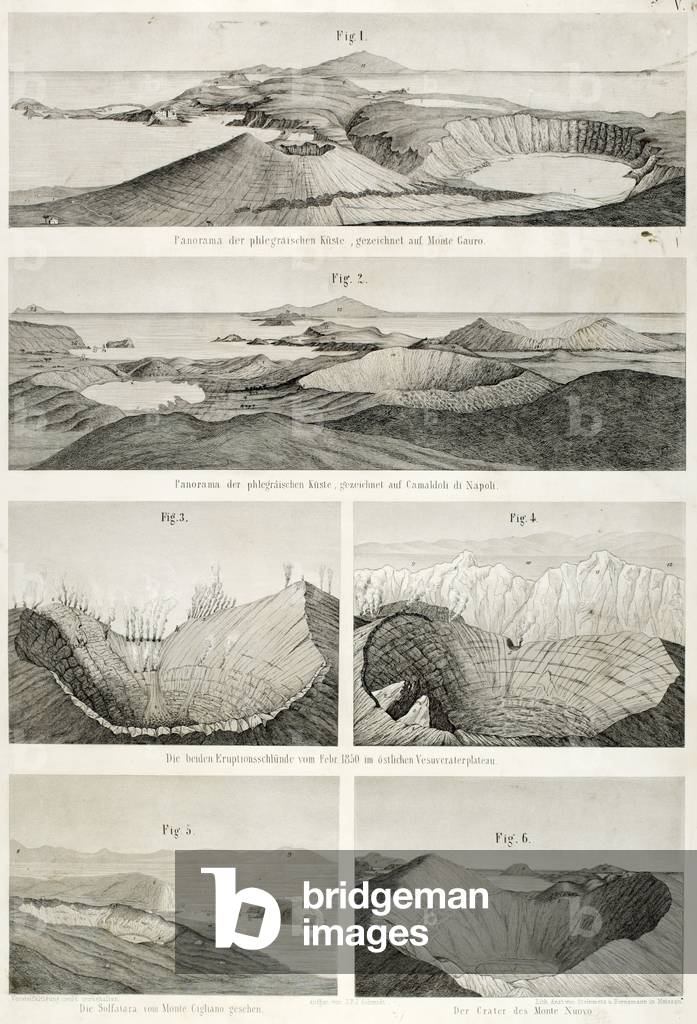 diew of the Phlegraean Coast, drawn from Monte Gauro (litho)