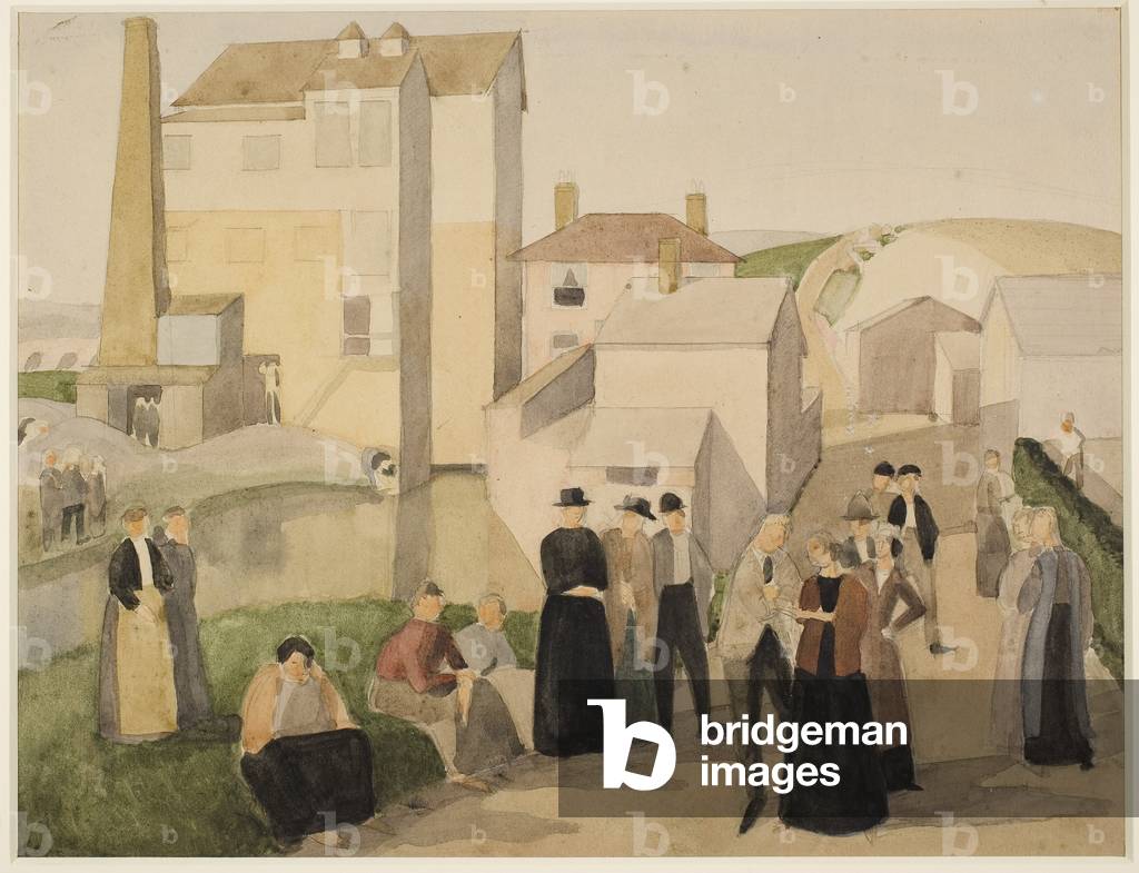 Royden Hill, Essex, 1919 (watercolour on paper)