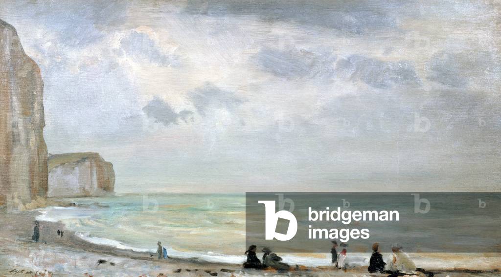 The Beach at Dover (oil on panel)