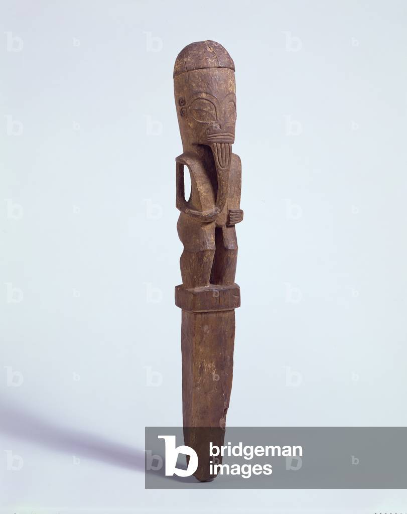 Figure on post, Nukuhiva, Marquesas Islands, early 19th century (wood)