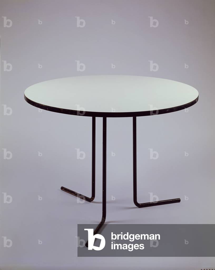 Isokon round table, 1933 (wood & steel)