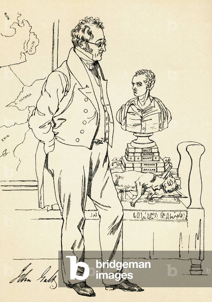 Bild von Druck "John Galt" 1898, b/w
