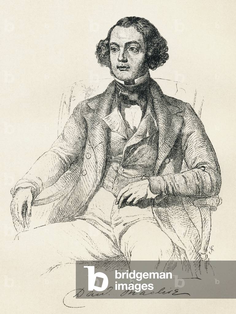 Daniel Maclise, 1806 - 1870, As A Young Man. Irish Painter And Illustrator.