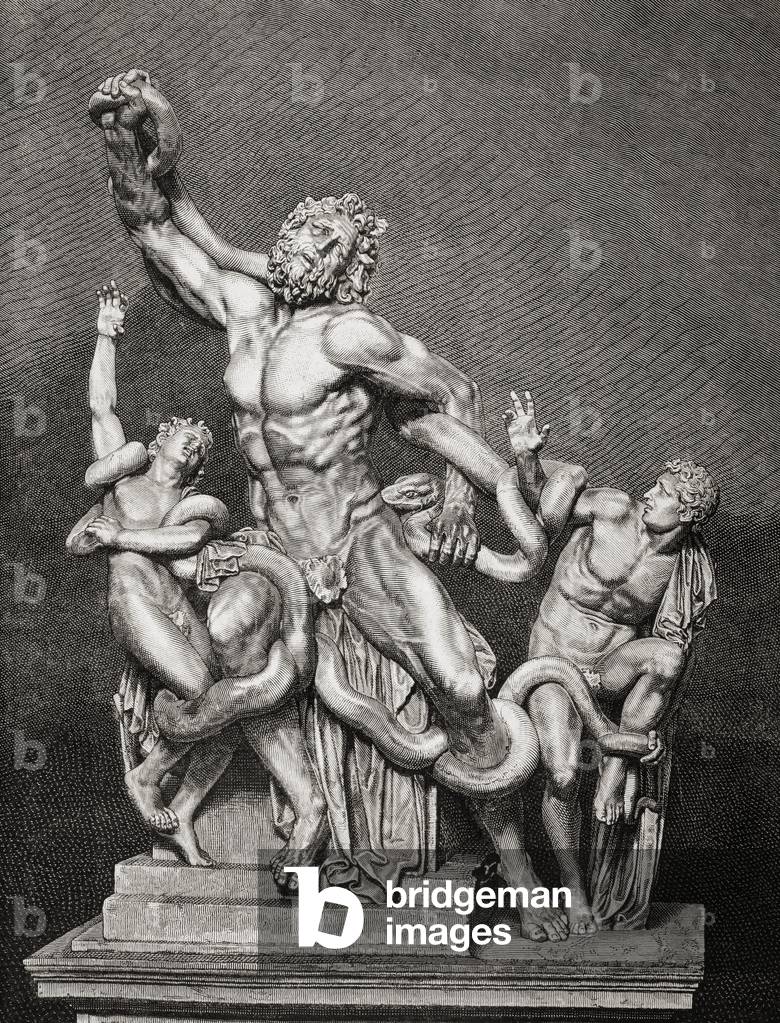Image of Print depicting Illustration After The Statue Laocoon And His Sons 1880
