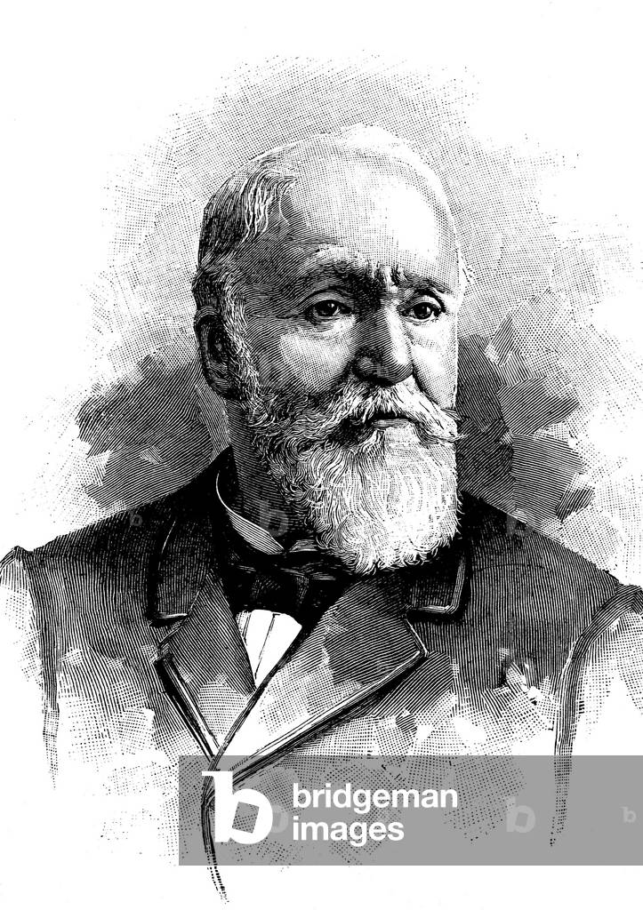 Paul-Armand Challemel-Lacour, 1827 - 1896, French politician and President of the Senate, historical illustrat