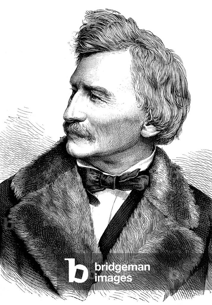 Gottfried Semper 1877, b/w