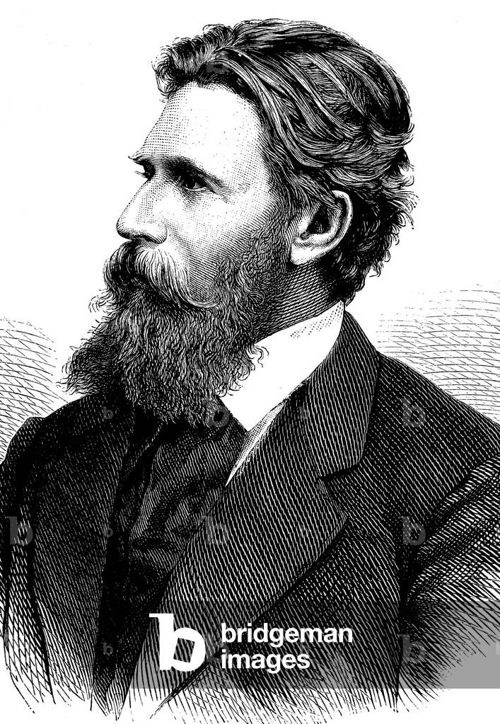 Karl Stieler, 1842 - 1885, poeta tedesco, operò principalmente in Baviera, anche archivista e avvocato, incisi