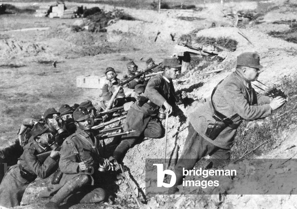 Roumanie, Première Guerre mondiale : Alarme au gaz pour la réserve de Baon, 14/10/1916