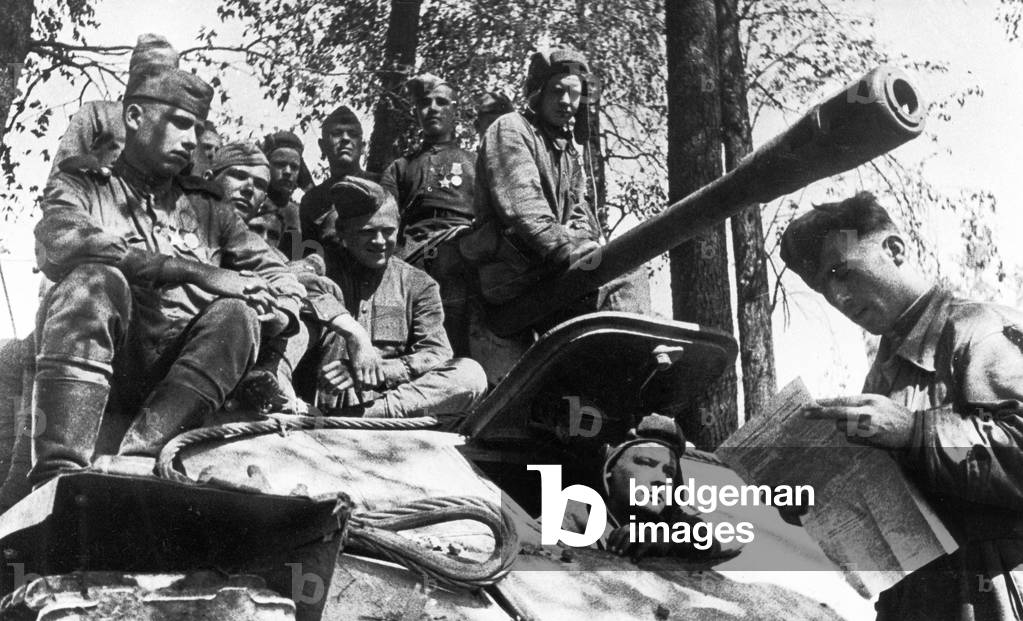 Image of World War 2. September 1944. Red Army troops of the