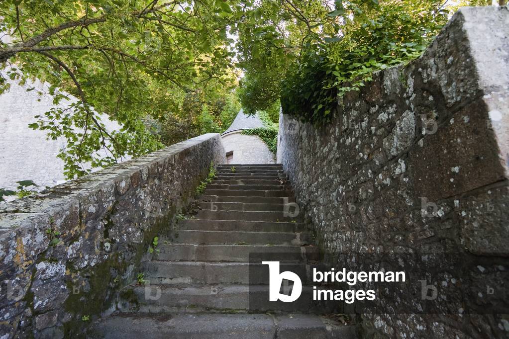 Stairs to the Northern Tower, Mont-Saint-Michel, France (photo)
