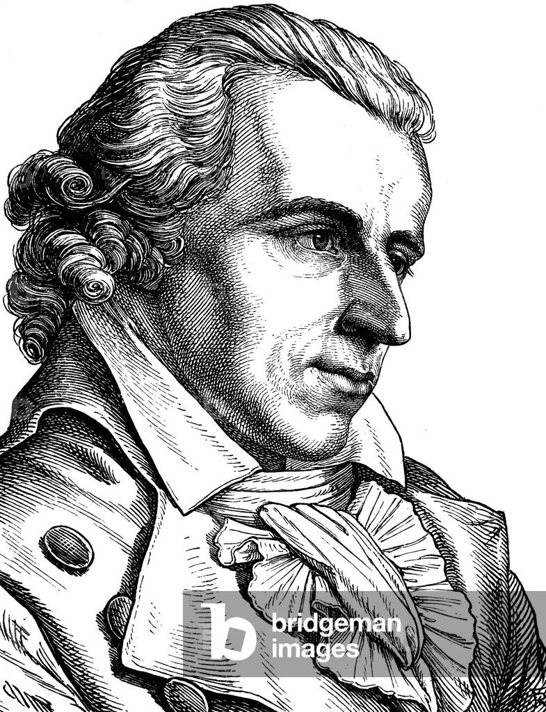 Image of Engraving depicting Friedrich von Schiller 1880, b/w