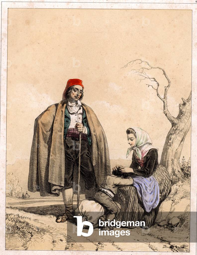 Immagine di Incisione "Il tifo epidemico o febbre gallica" 1840