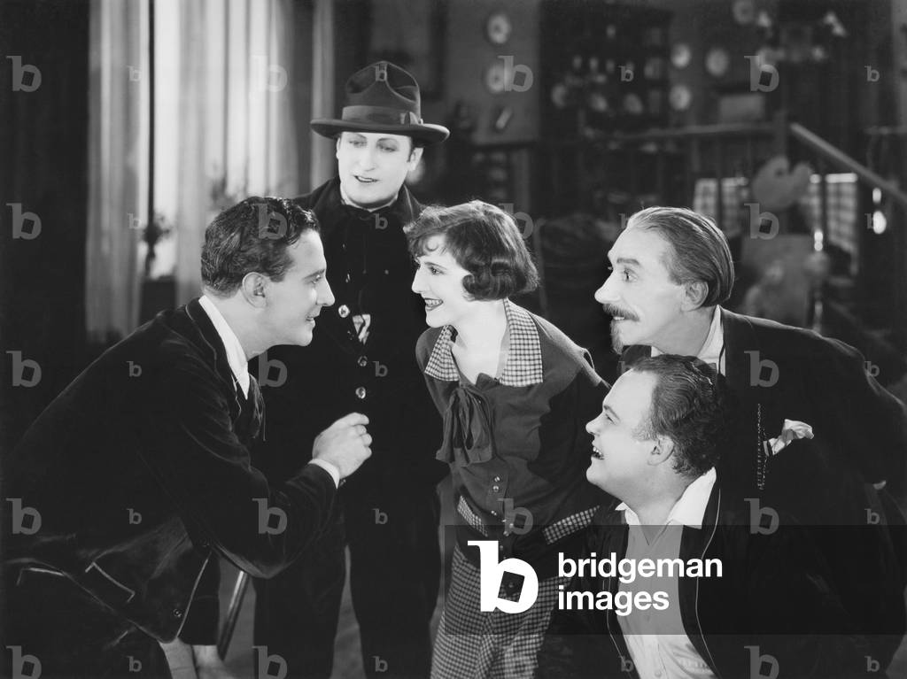 Hollywood, California: 1917 circa
Una scena tratta da un primo film muto.