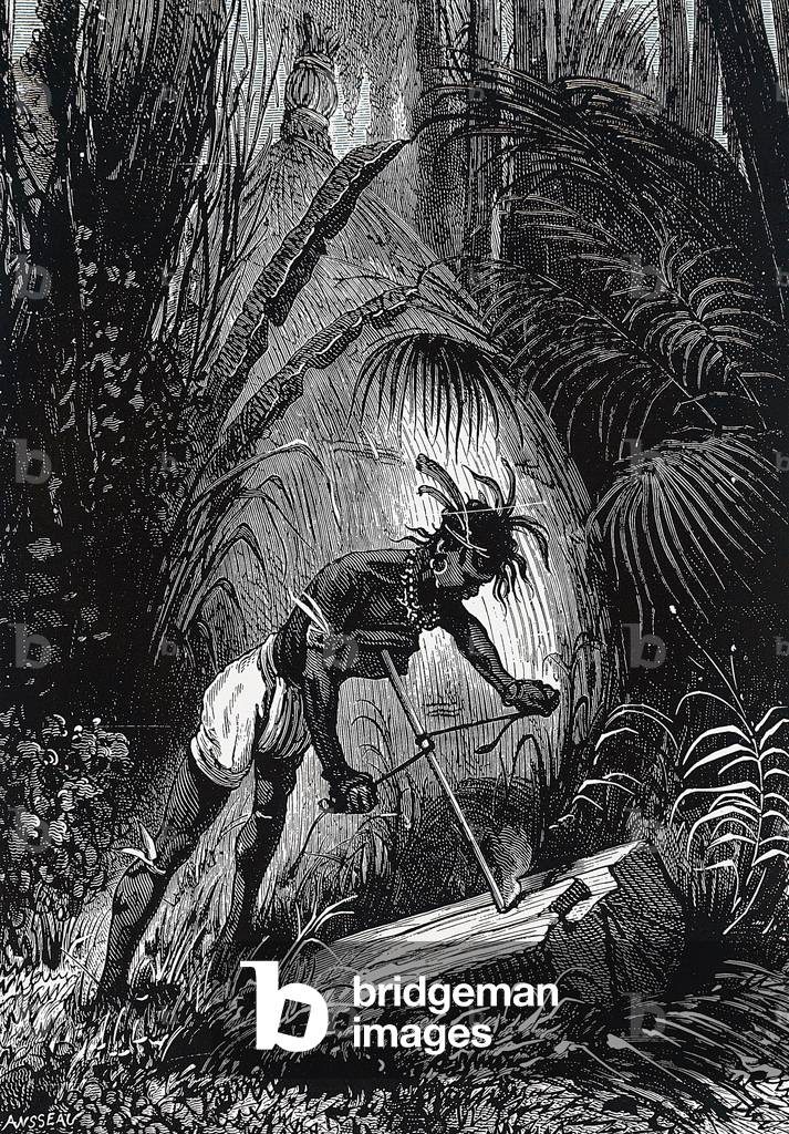 "ein nordamerikanischer Indianer" 1801, b/w