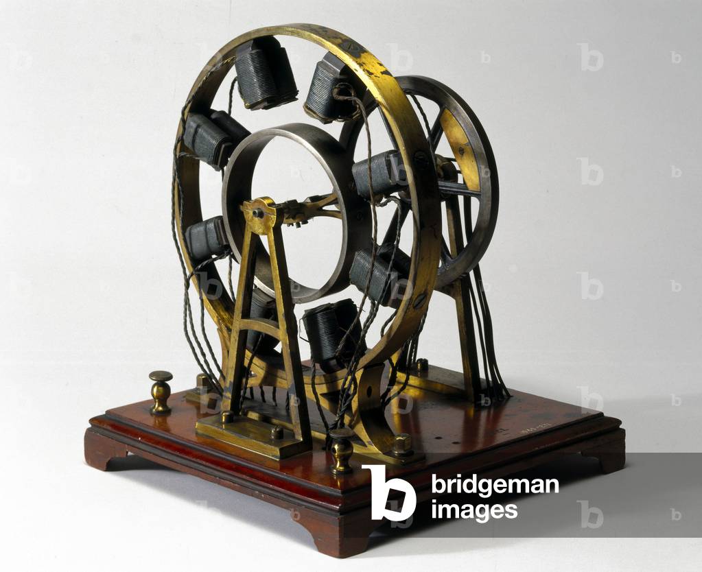 ELETTROMAGNETI Motore elettromagnetico eccentrico ad anello di Wheatstone, 1841