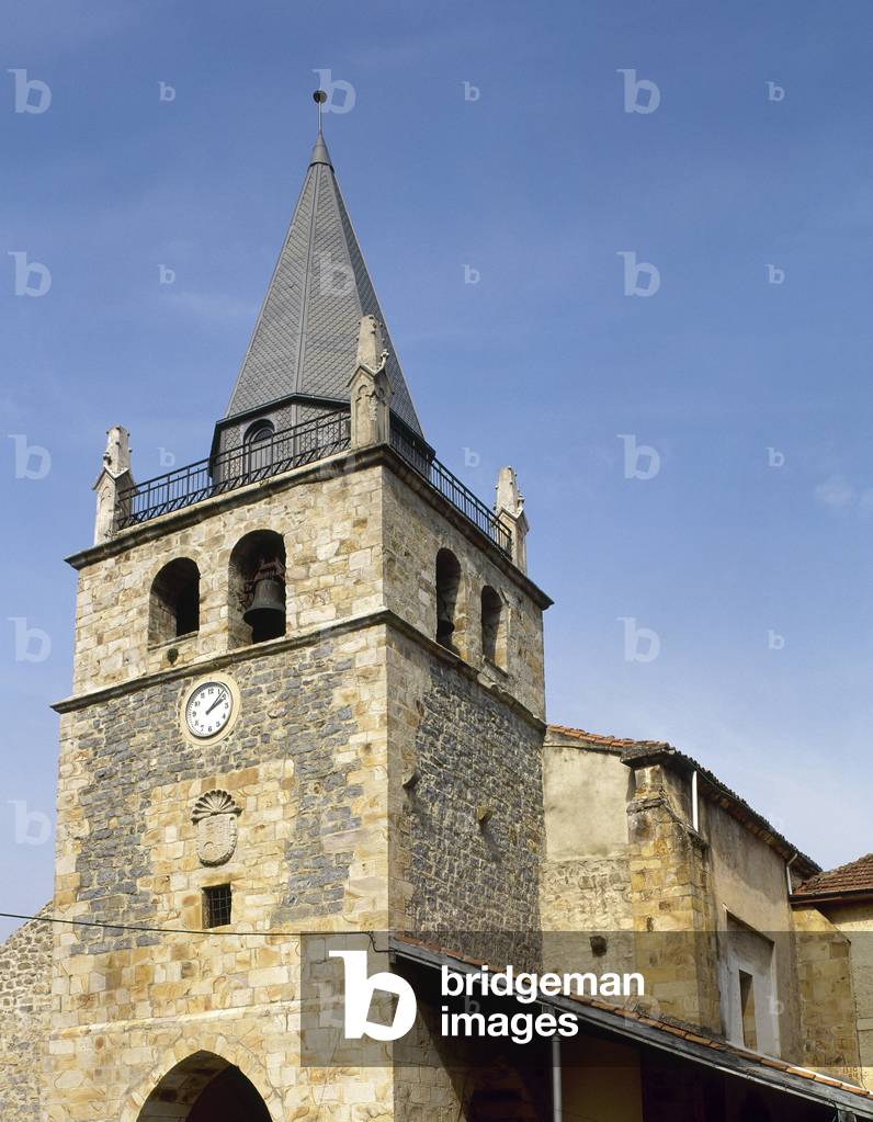Arcentales (Artzentales), Provinz Vizcaya (Bizkaia), Region Las Encartaciones, Baskenland, Spanien. Kirche San