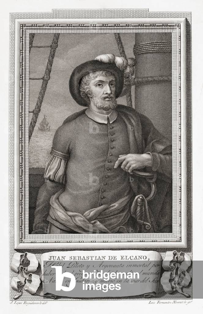 "Juan Sebastian Elcano alias Juan Sebastian del Cano" 1791