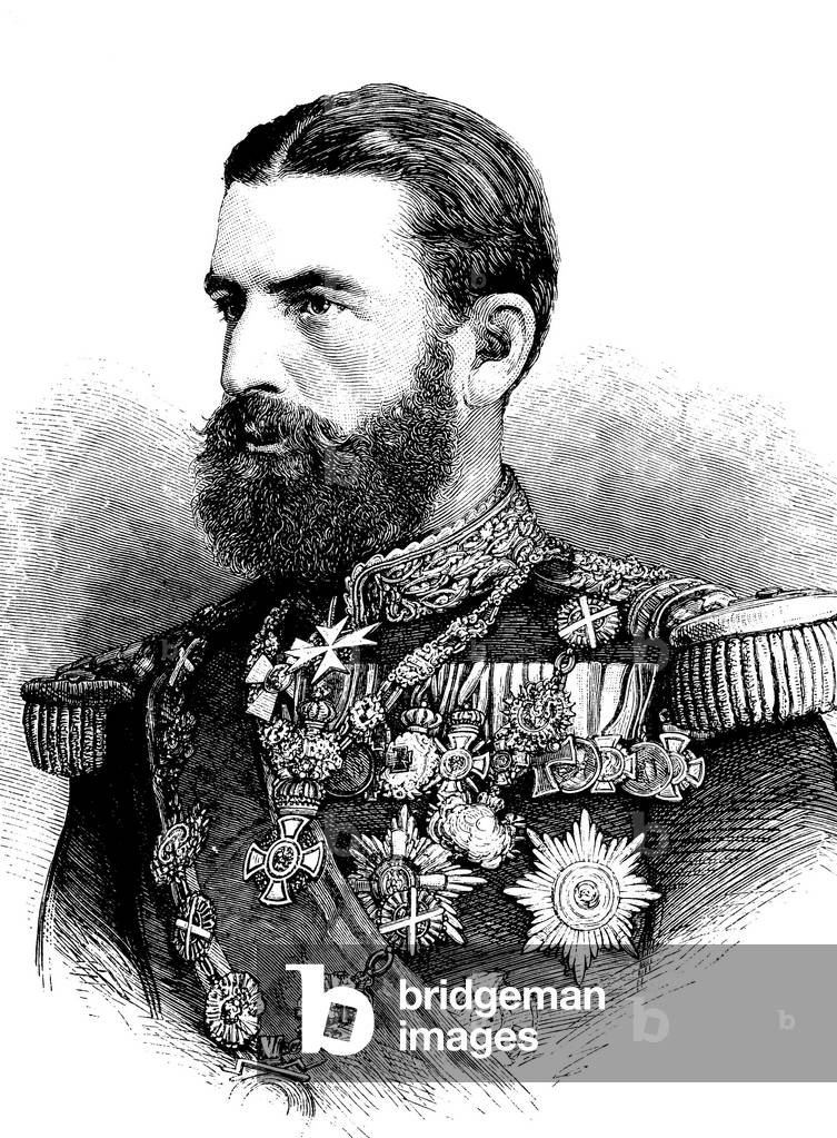 "Karl Eitel Friedrich Zephyrinus Ludwig von Hohenzollern" 1889, b/w