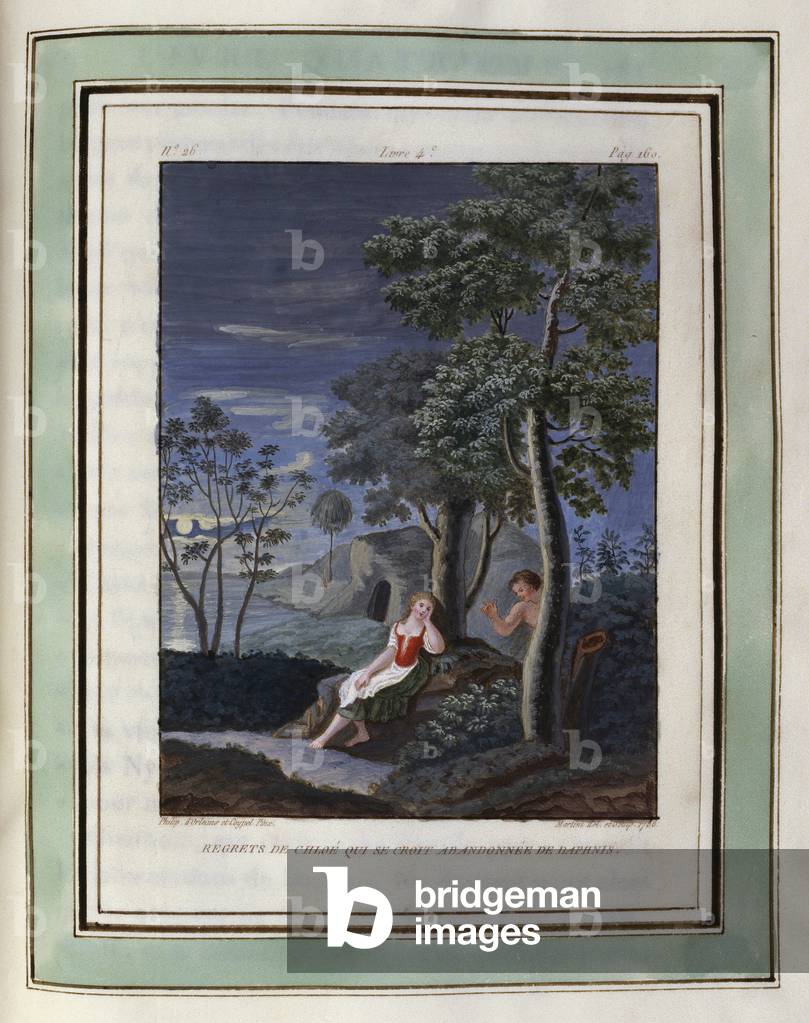 Immagine di Stampa "Illustrazione da "Les Amours pastorales de Daphnis et Chloe" edizione 1787" 1787 di Philip