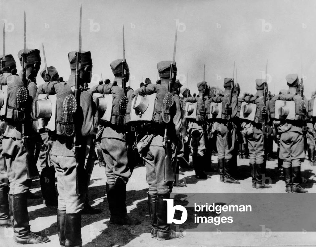 Yugoslavian infantry, 1940 (b/w photo)