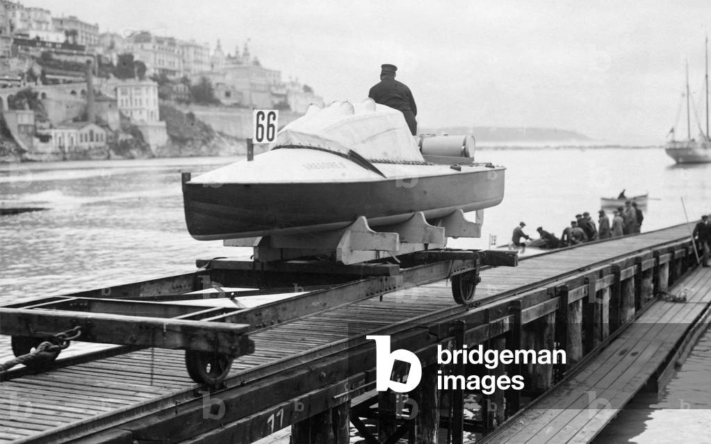 Principality of Monaco, Boat Show, 1900-1910 (b/w photo)