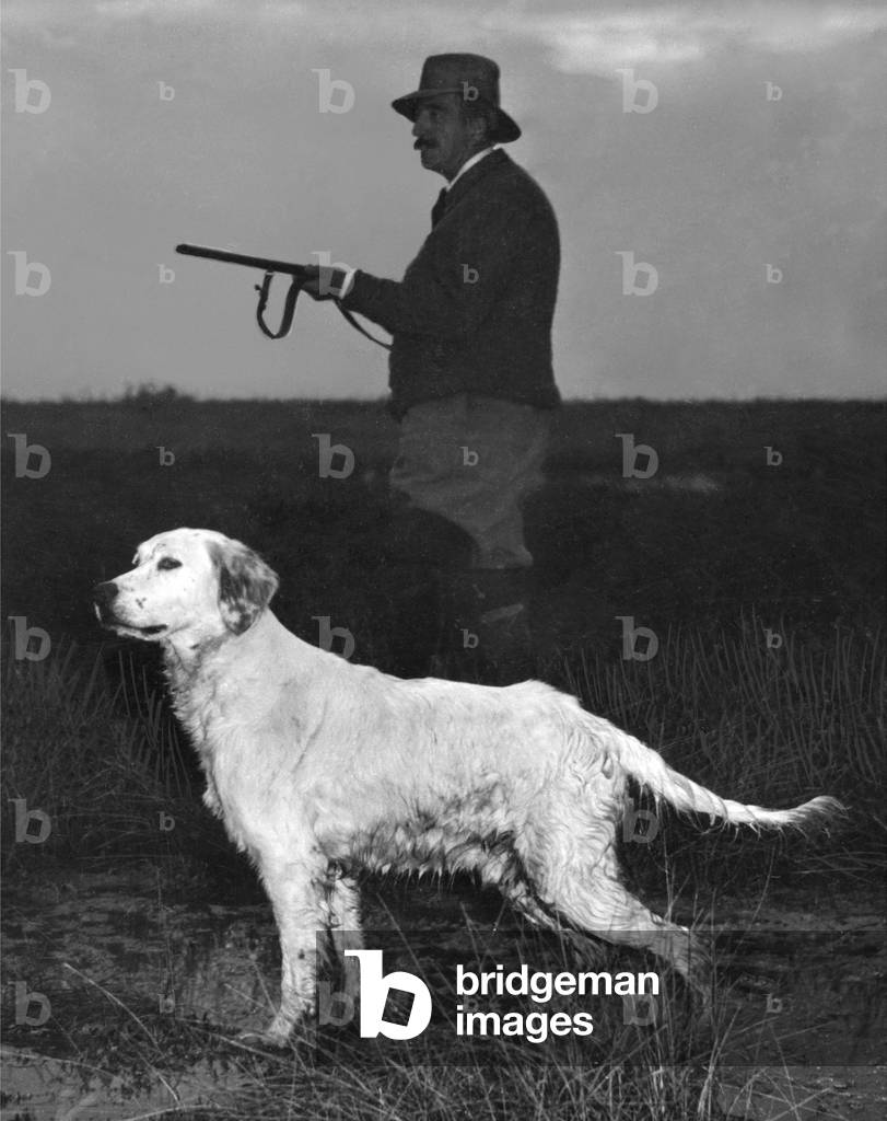 Hunting, 1947 (b/w photo)
