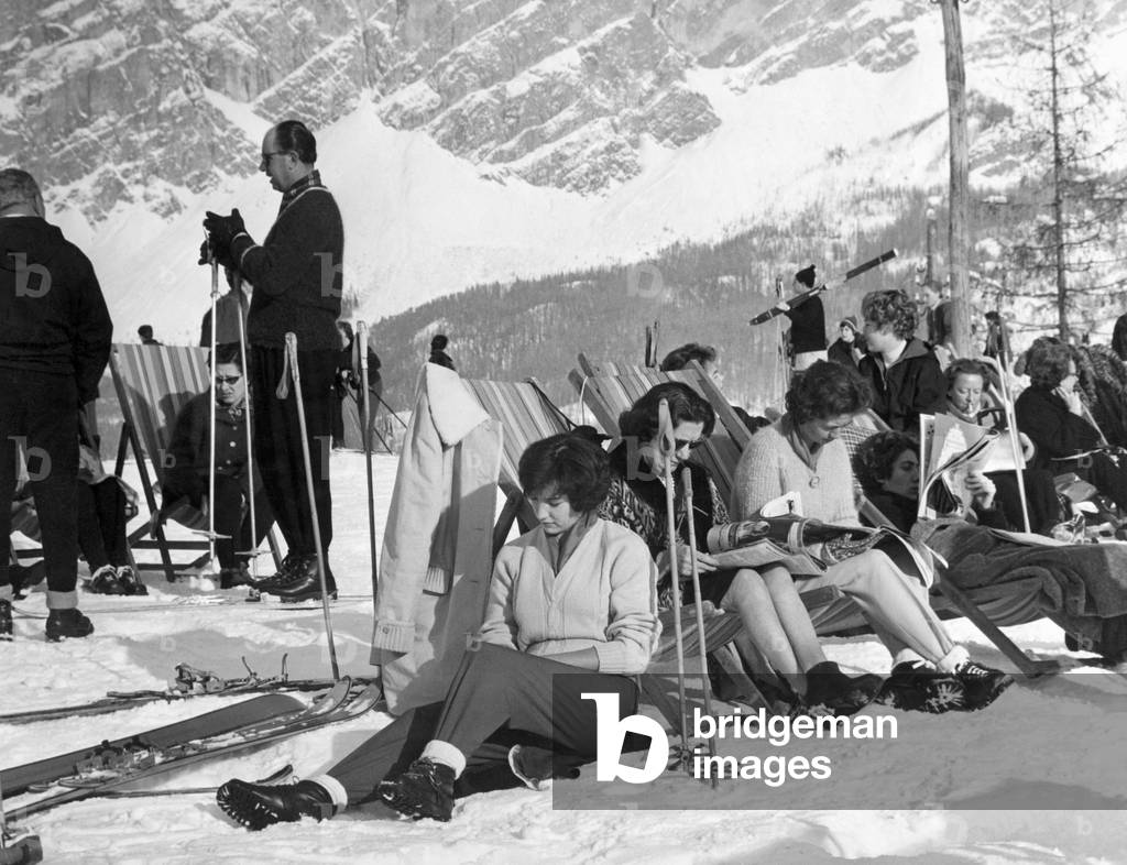 Italy, Cortina, 1960 (b/w photo)