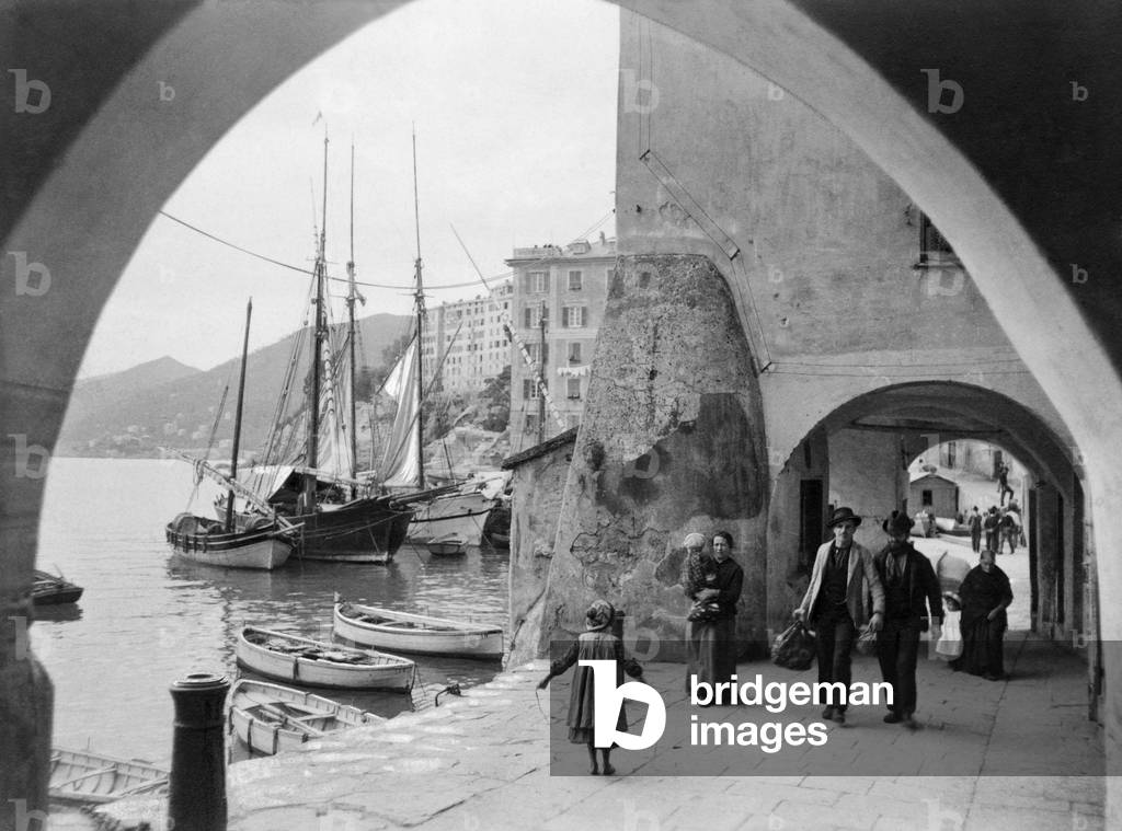 Camogli, Liguria, Italy, 1910-20 (b/w photo)