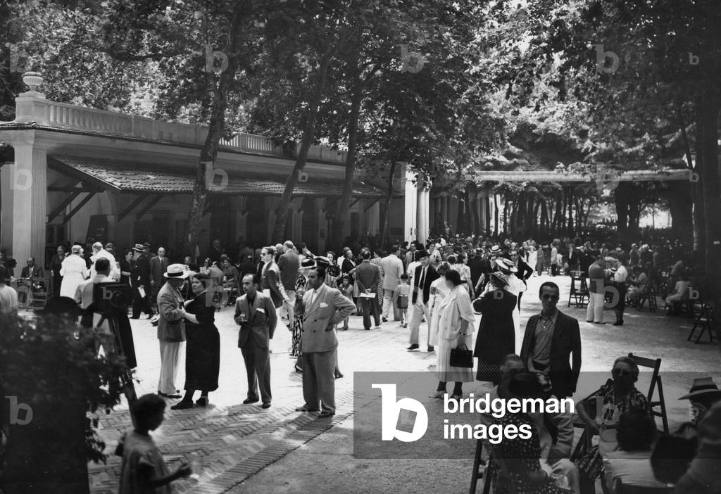 Lazio, establishment source fiuggi, 1930 (b/w photo)