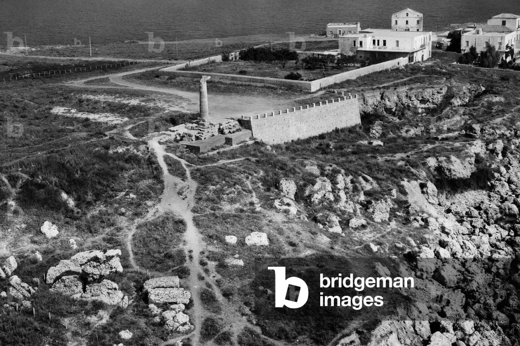 Capo Colonna, Crotone, Calabria, Italy, 1965 (b/w photo)