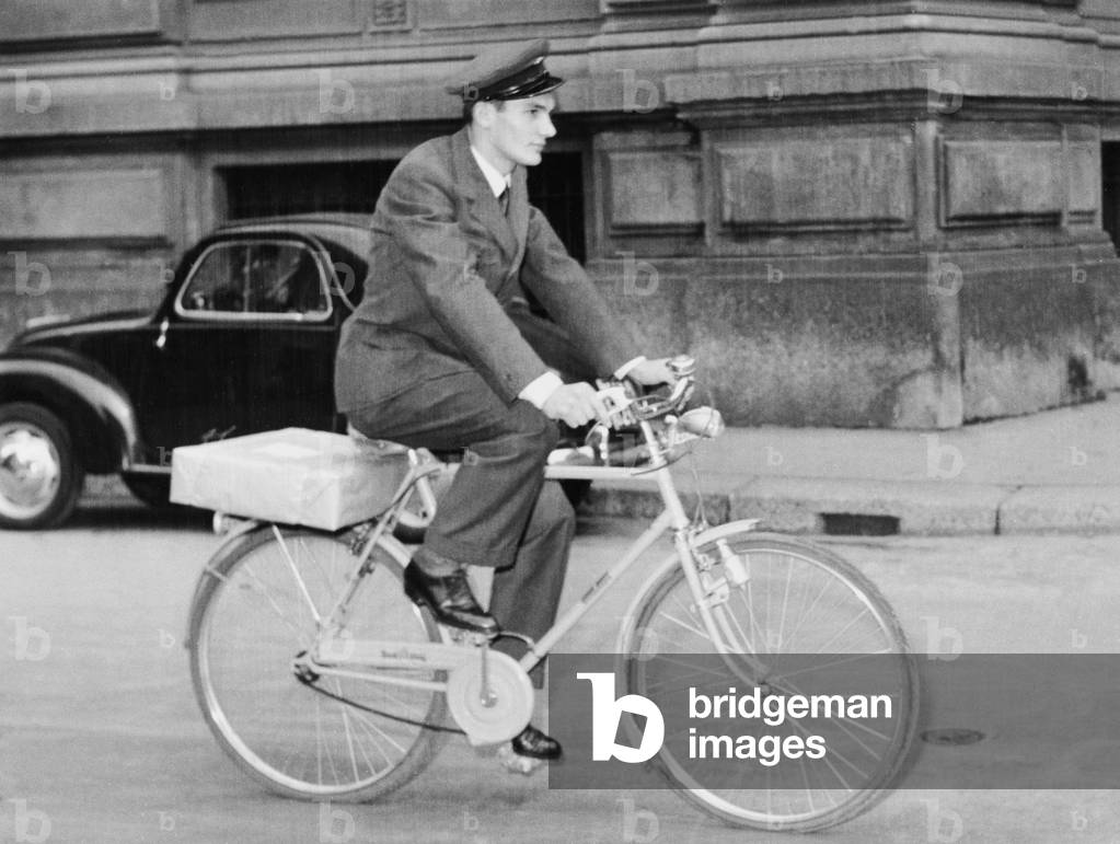 Deliveryman, 1954 (b/w photo)