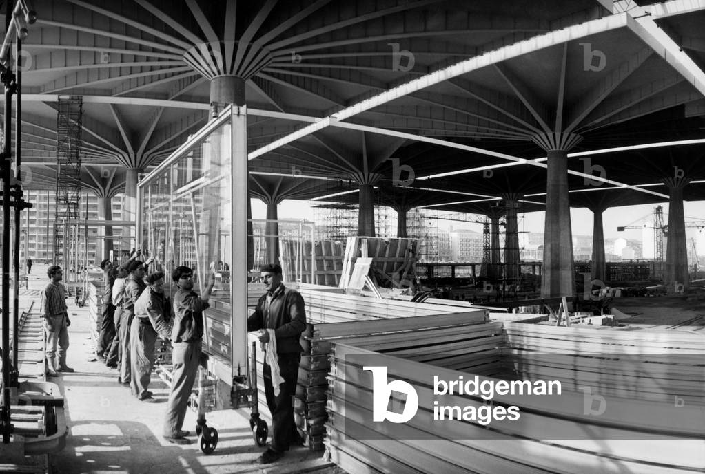 International Exhibition of Labour, Turin, Piedmont, Italy, 1961 (b/w photo)