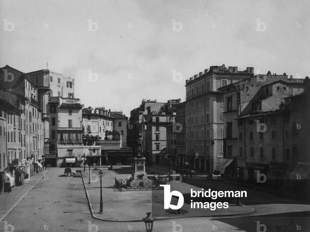 Rome, campo de' fiori, 1910-20 (b/w photo)