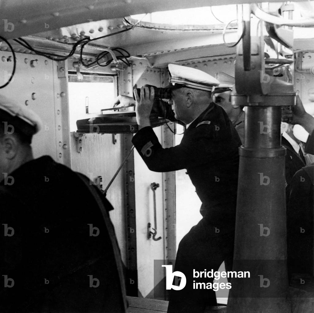 Second World War, Commander, Armed Train, 1939 (b/w photo)