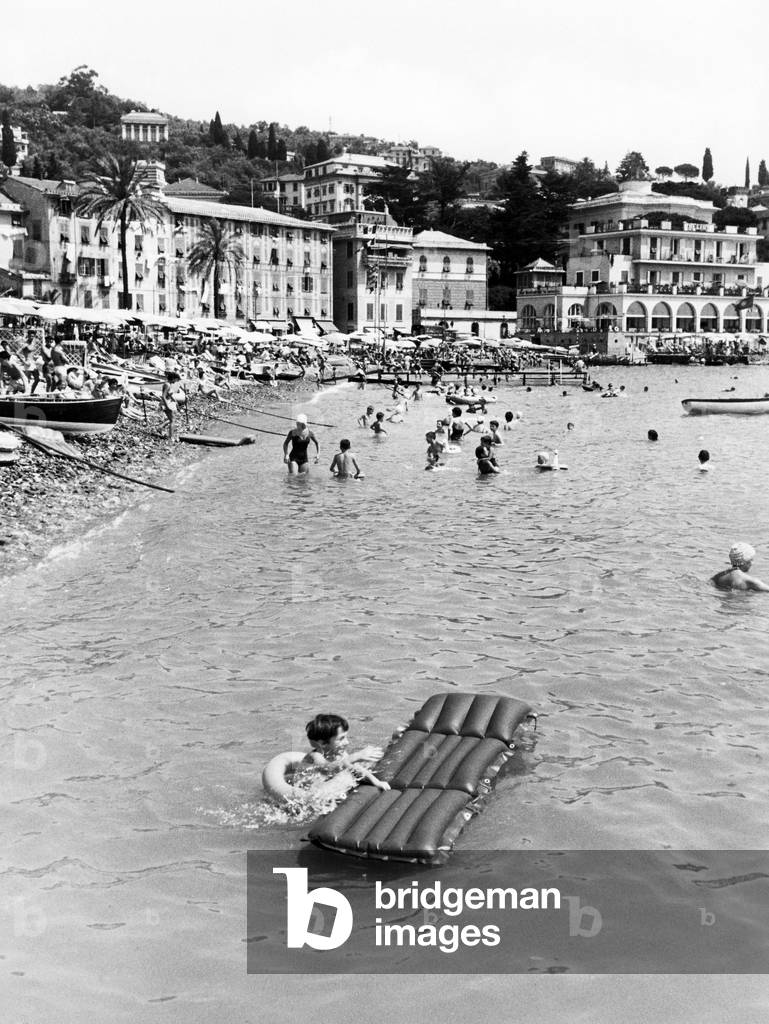 Santa Margherita Ligure, Liguria, Italy, 1960 (b/w photo)