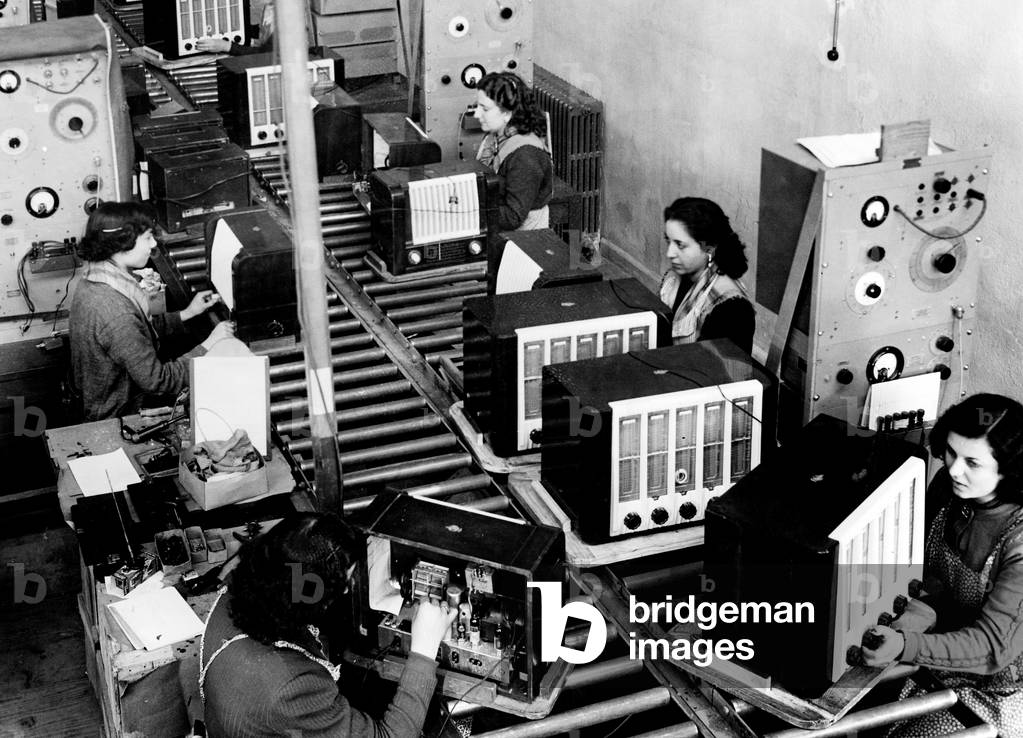 Radio Production, 1955 (b/w photo)