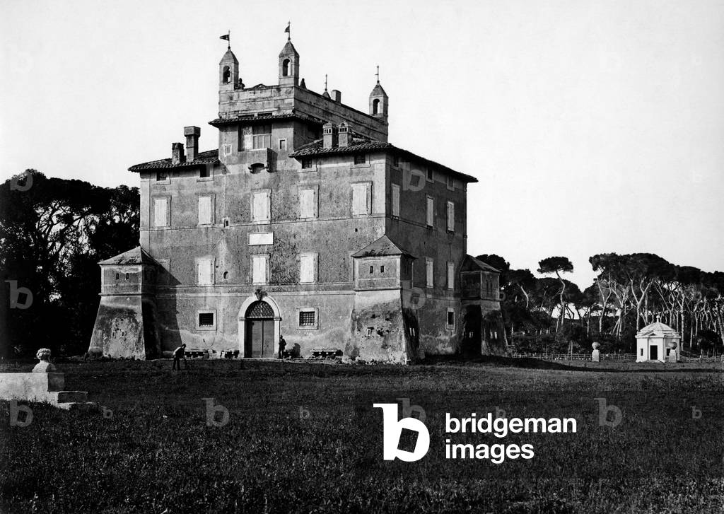 Rome, villa chigi, 1920 (b/w photo)