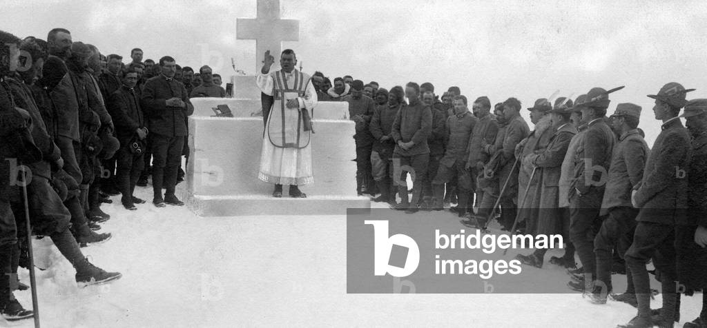 Italyn Alpine Troop, First World War, 1915-18 (b/w photo)