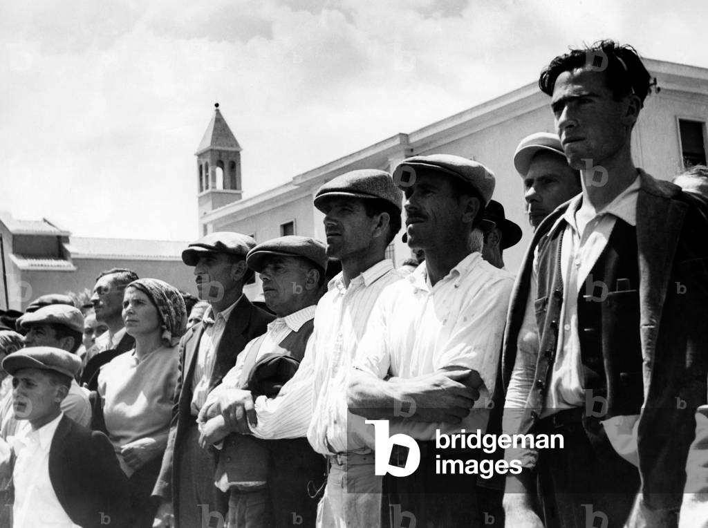 Farmers of Lucania, 1953 (b/w photo)