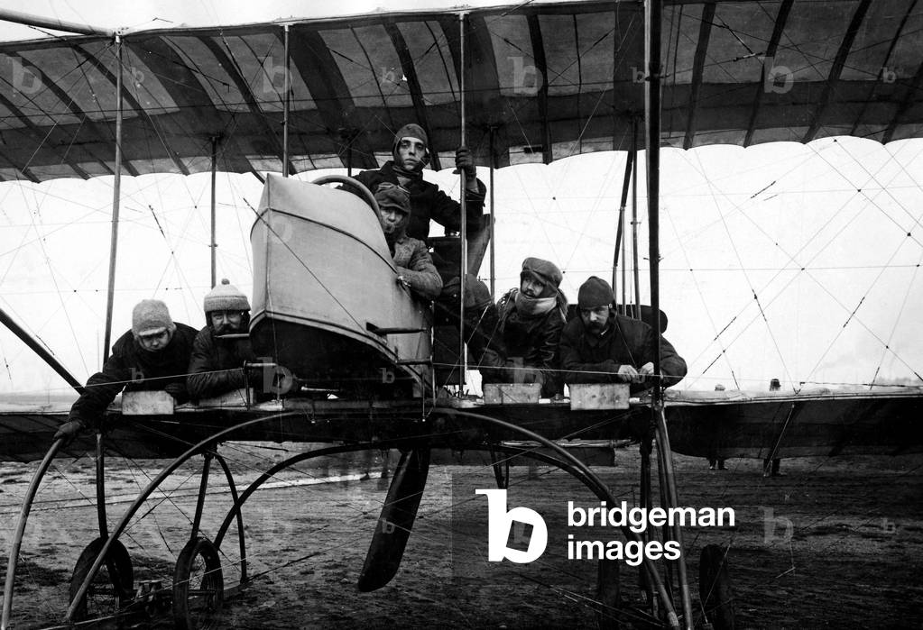 Leipzig, Joseph Sablatnig, Flight World Record, 1911 (b/w photo)