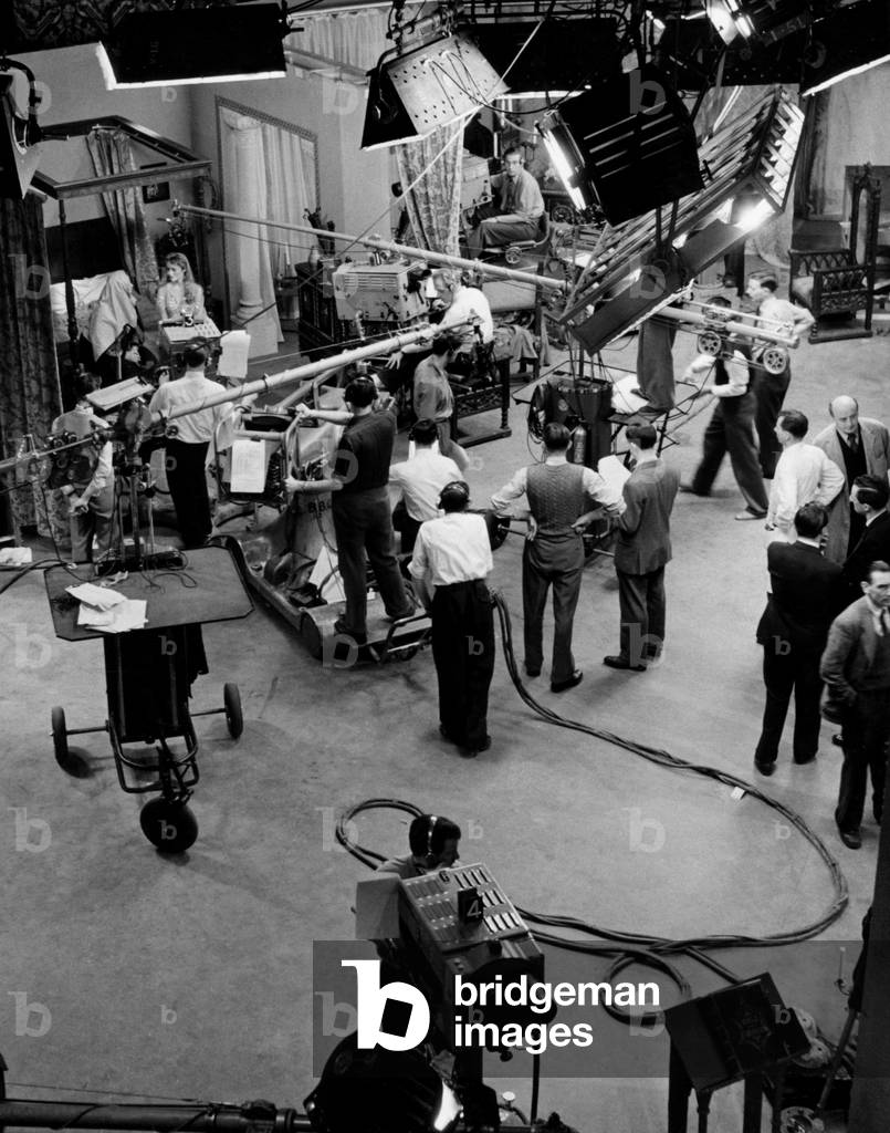 British television footage of Romeo and Juliet, 1957 (b/w photo)