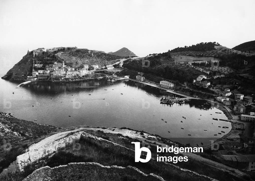 Porto Ercole, Tuscany, Italy, 1959 (b/w photo)