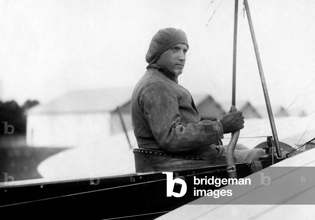 Aviation, Carletto Pizzagalli, 1910 (b/w photo)