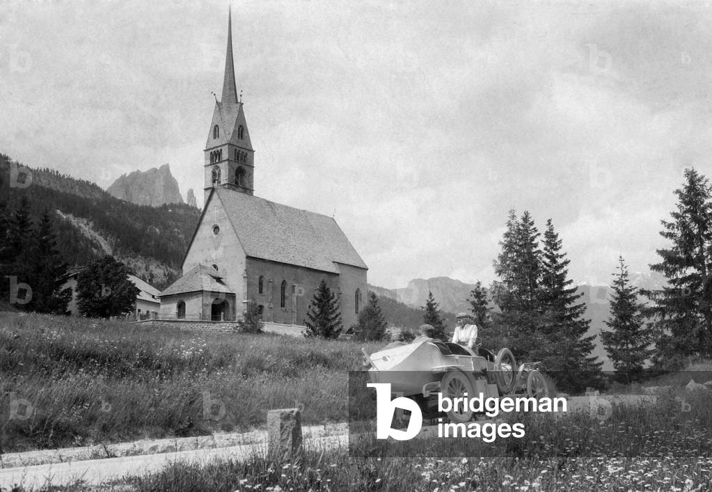 Italy, Trentino Alto Adige, Vigo Di Fassa, 1911 (b/w photo)