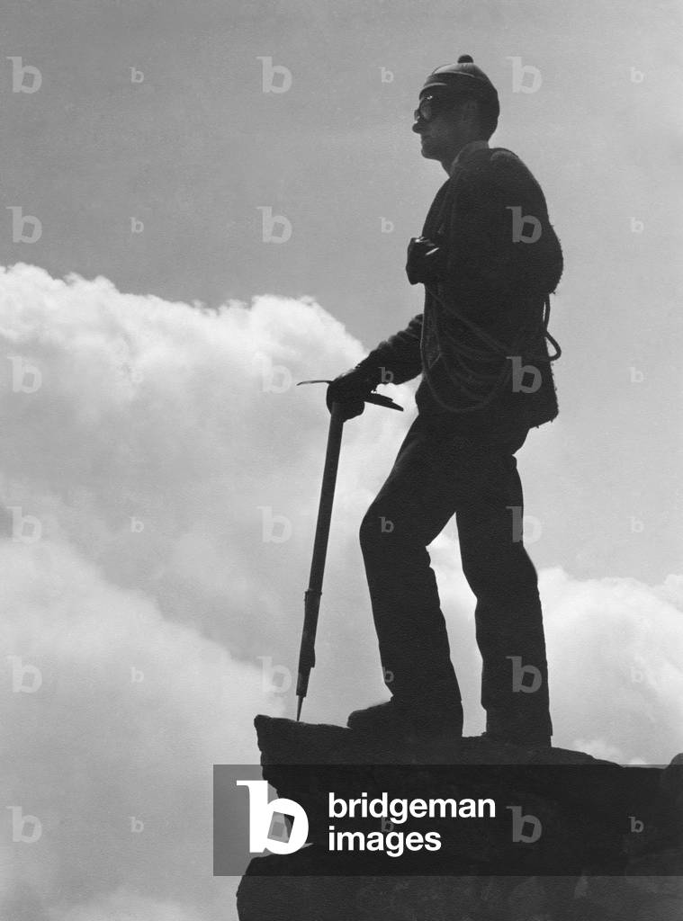 Alpinist, 1963 (b/w photo)