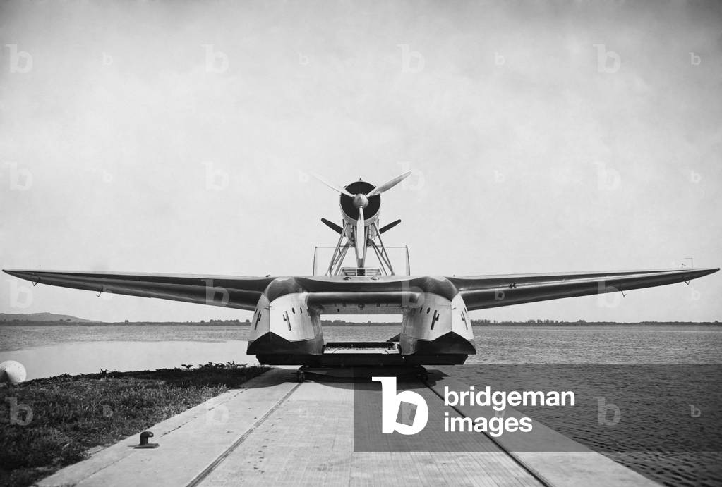 Seaplane Savoia Marchetti S-55, 1930 (b/w photo)