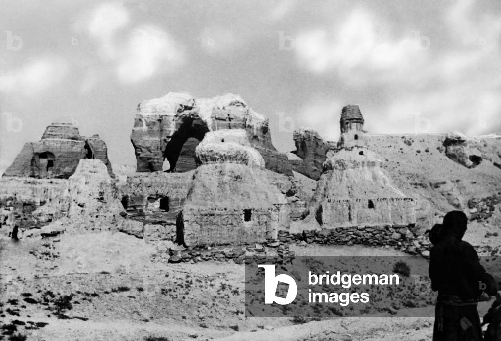 Asia, Western Tibet, Stony Remains of the Opulent Luk City, 1940 (b/w photo)