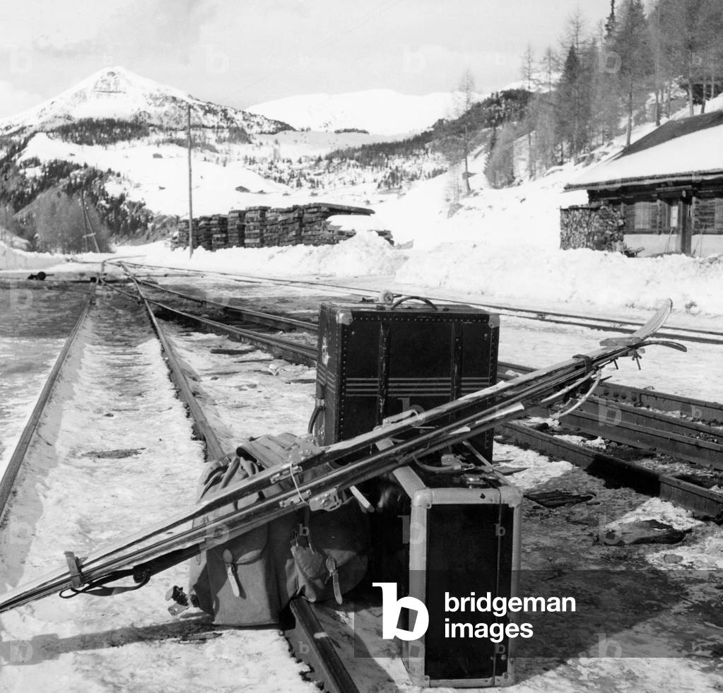 Italy, Val Gardena, 1952 (b/w photo)