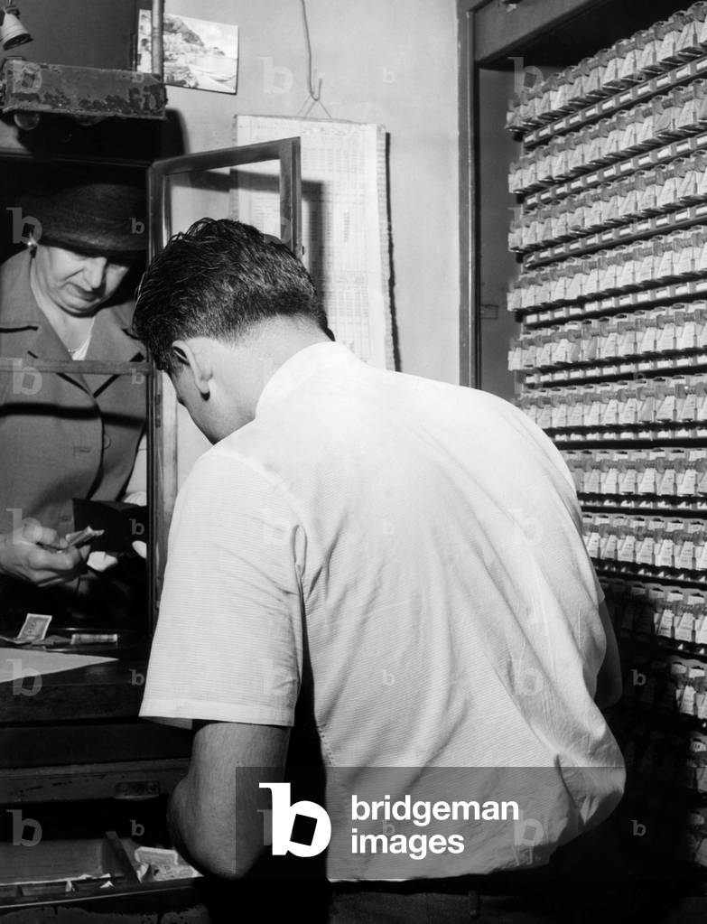 Ticket Office, 1952 (b/w photo)