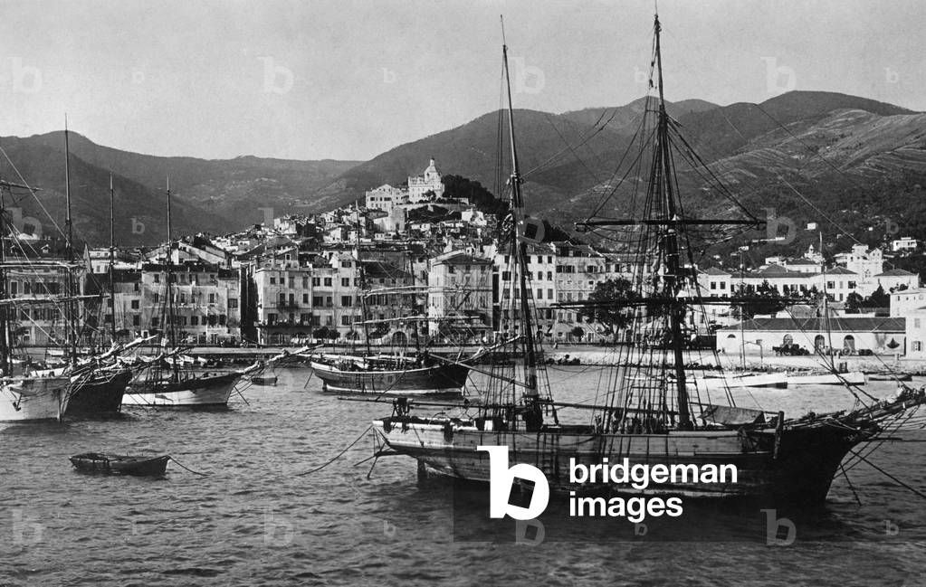 Sanremo, Liguria, Italy, 1920 (b/w photo)